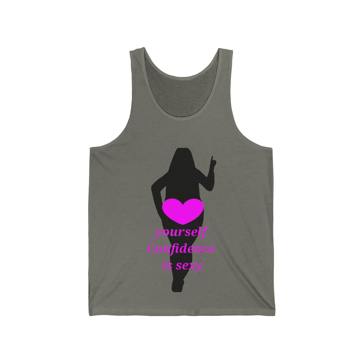 Love Yourself Unisex Jersey Tank (Black Graphic)