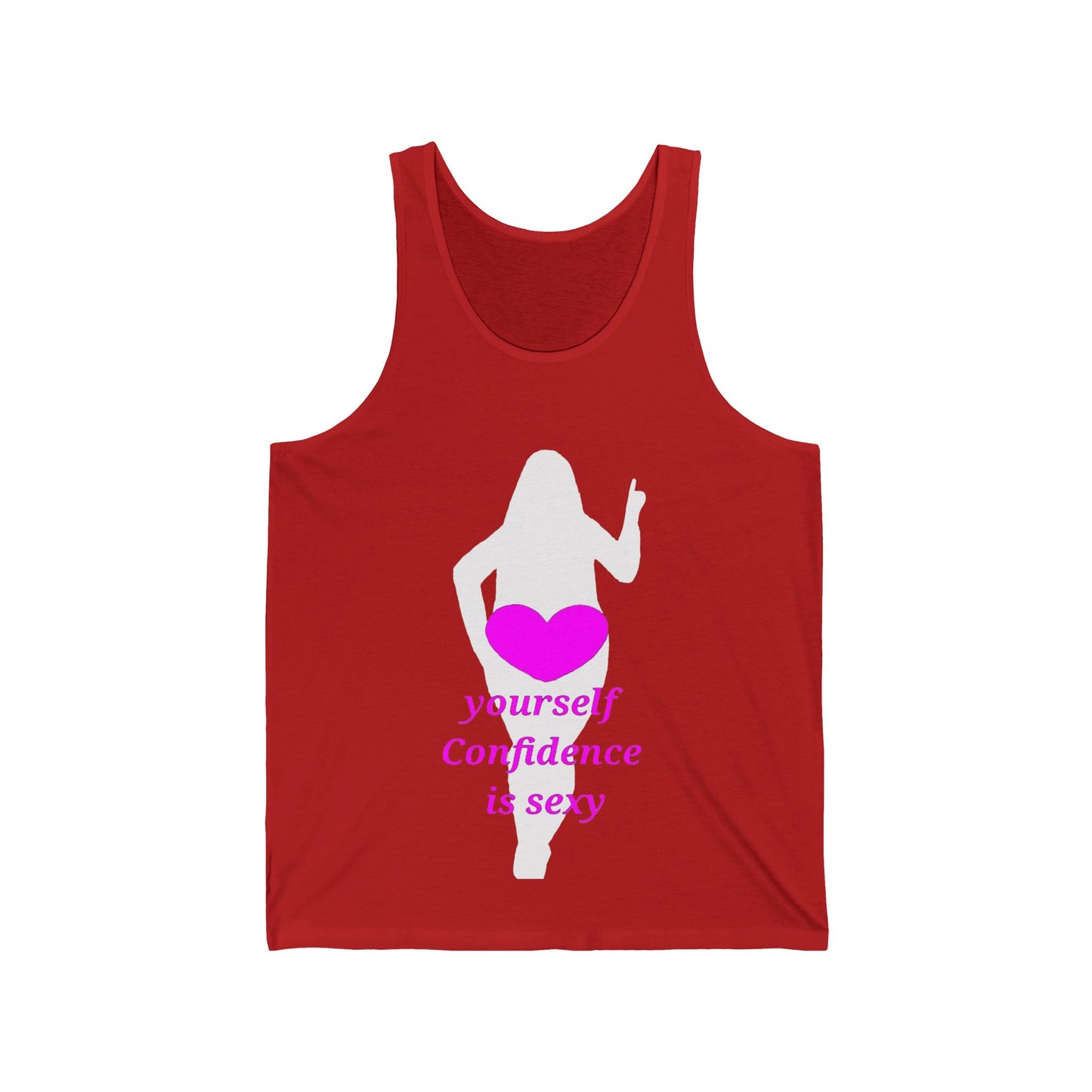 Love Yourself Unisex Jersey Tank (White Graphic)