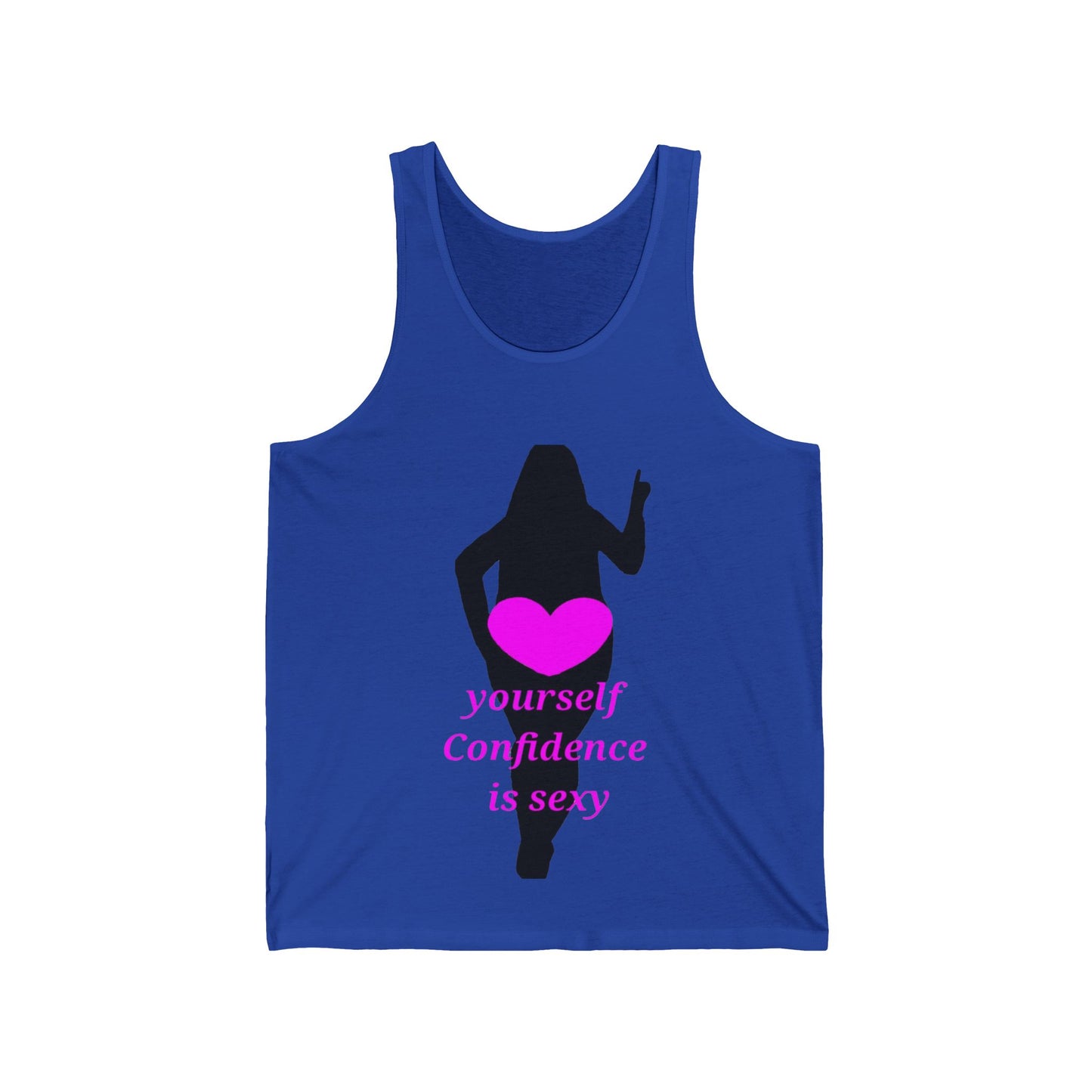 Love Yourself Unisex Jersey Tank (Black Graphic)