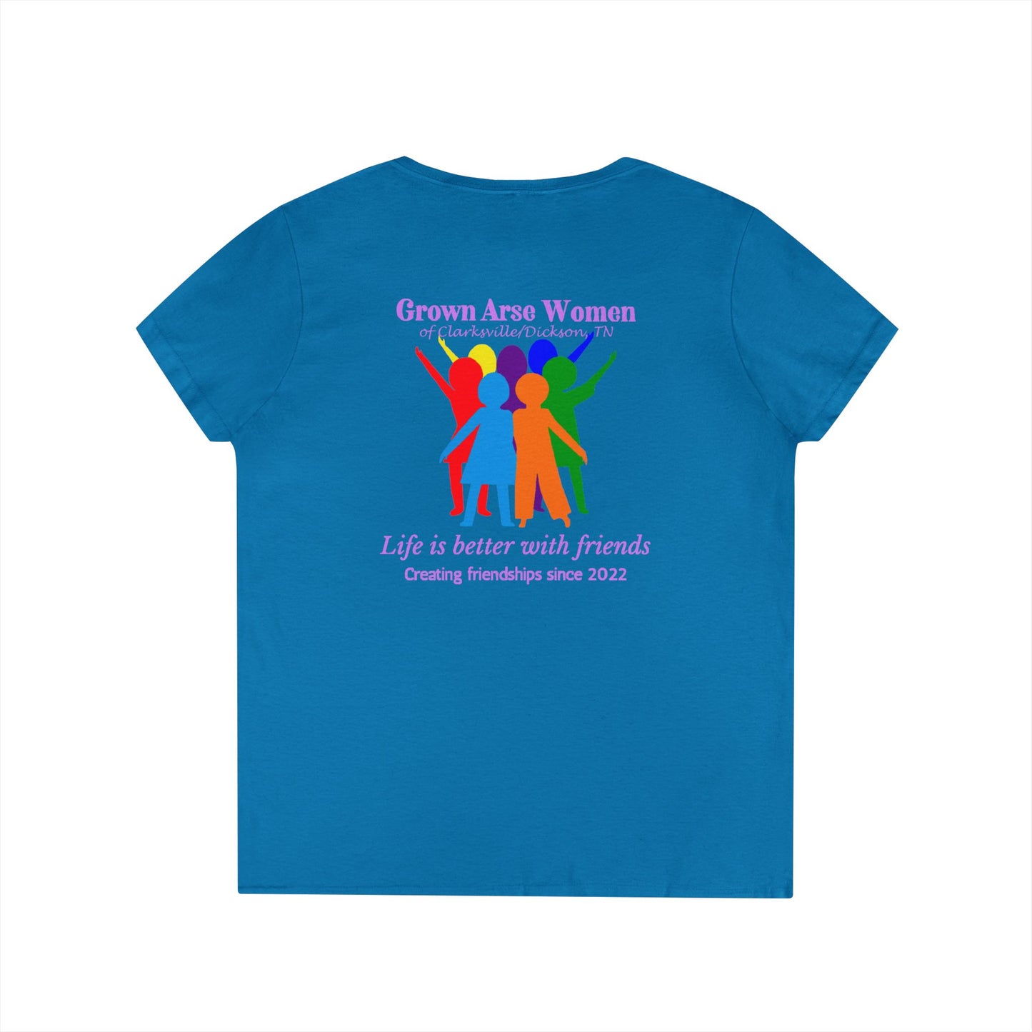 Grown Arse Women Group V-neck Tee