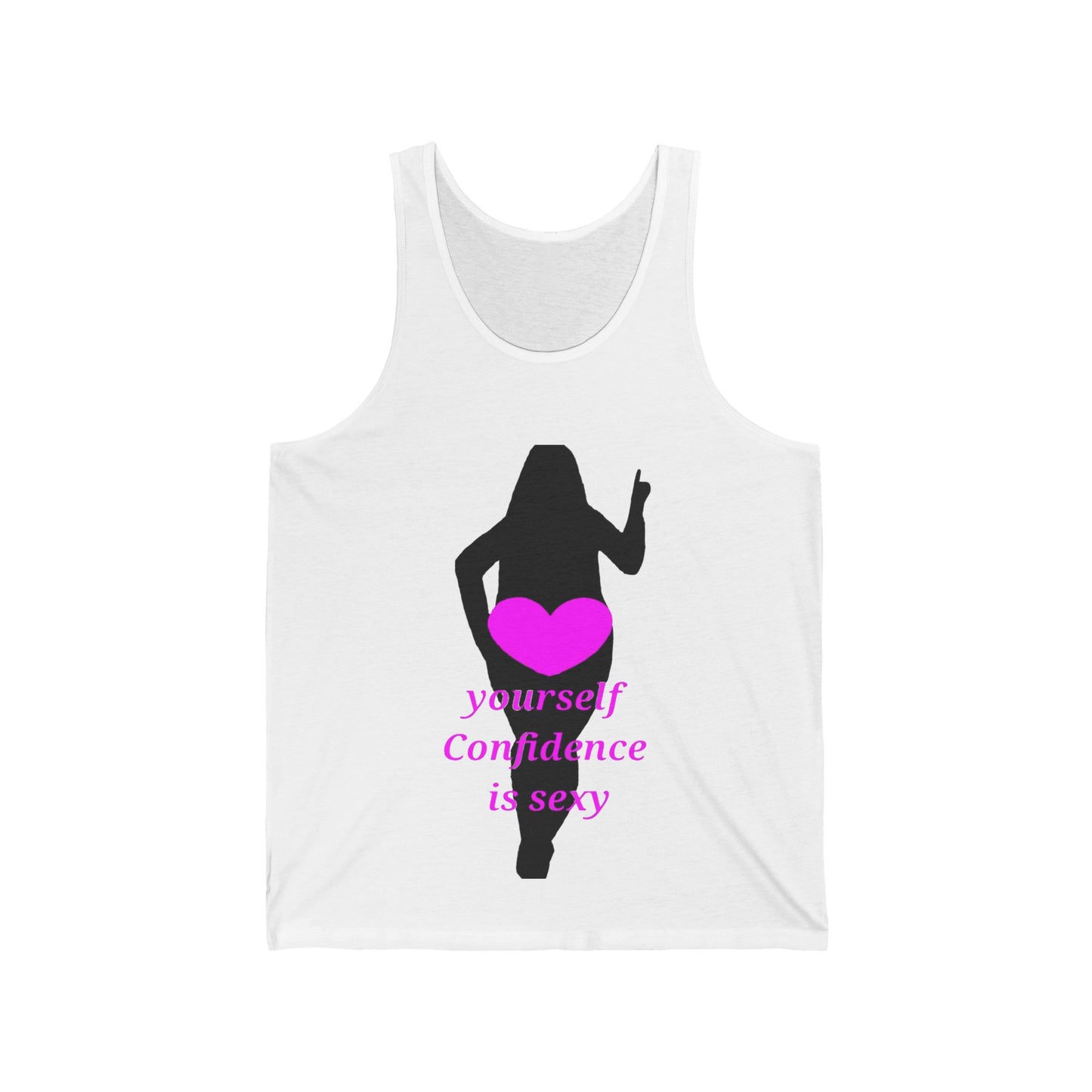 Love Yourself Unisex Jersey Tank (Black Graphic)