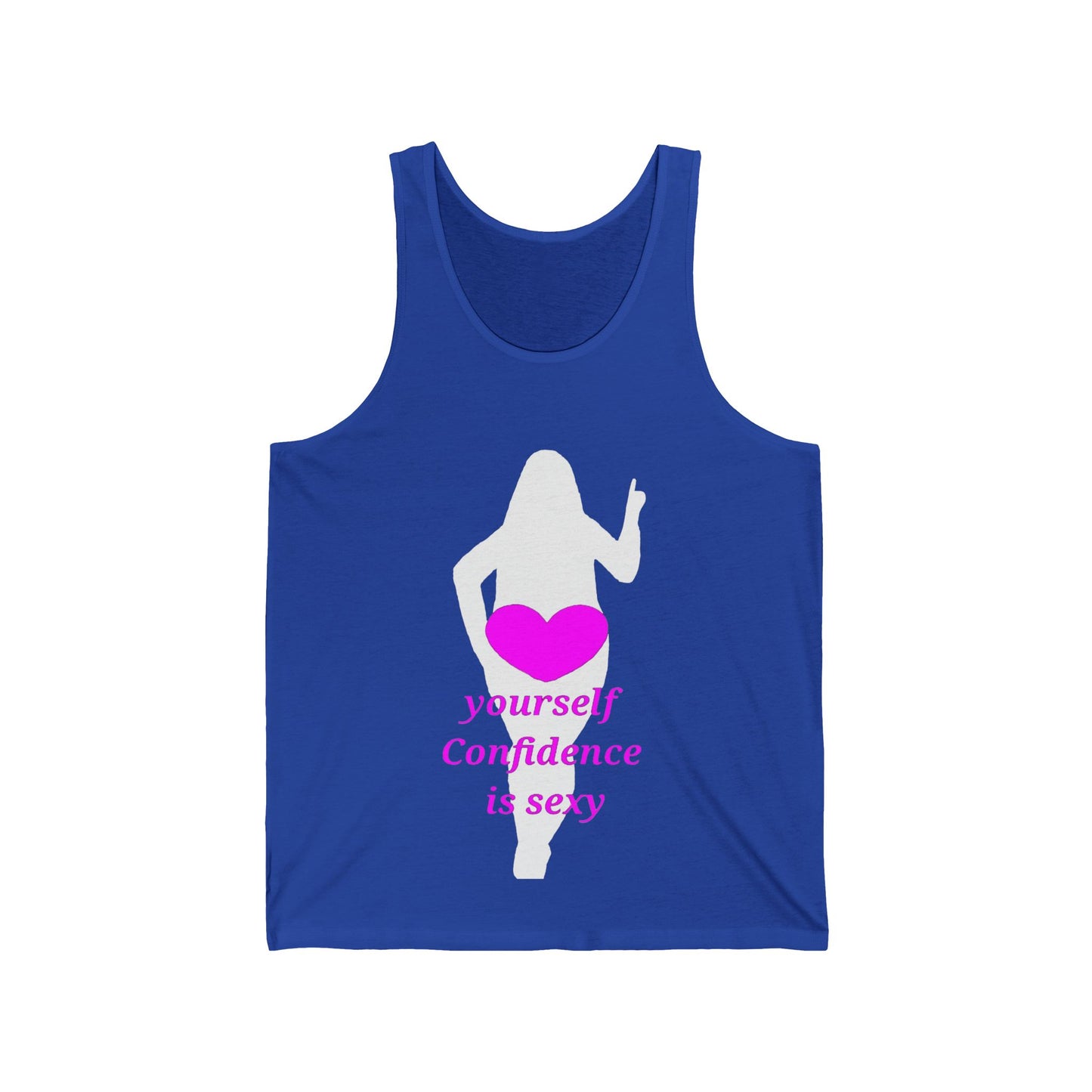 Love Yourself Unisex Jersey Tank (White Graphic)