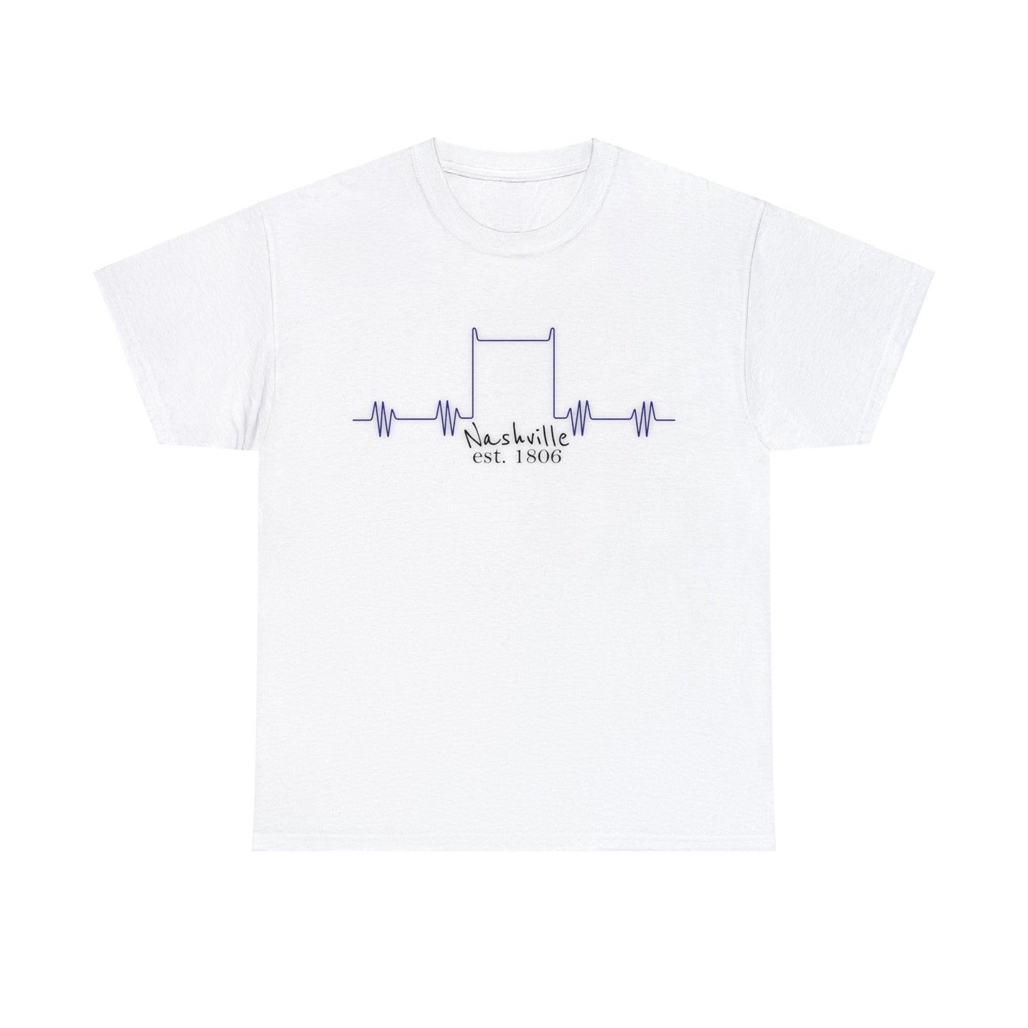 Nashville - Nashville Heartbeat Unisex Heavy Cotton Tee