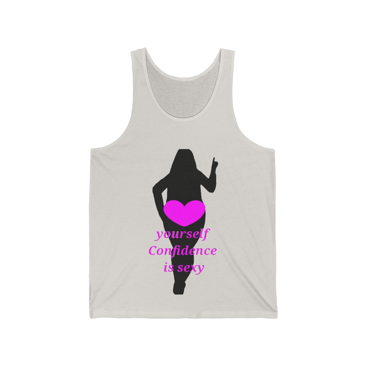 Love Yourself Unisex Jersey Tank (Black Graphic)
