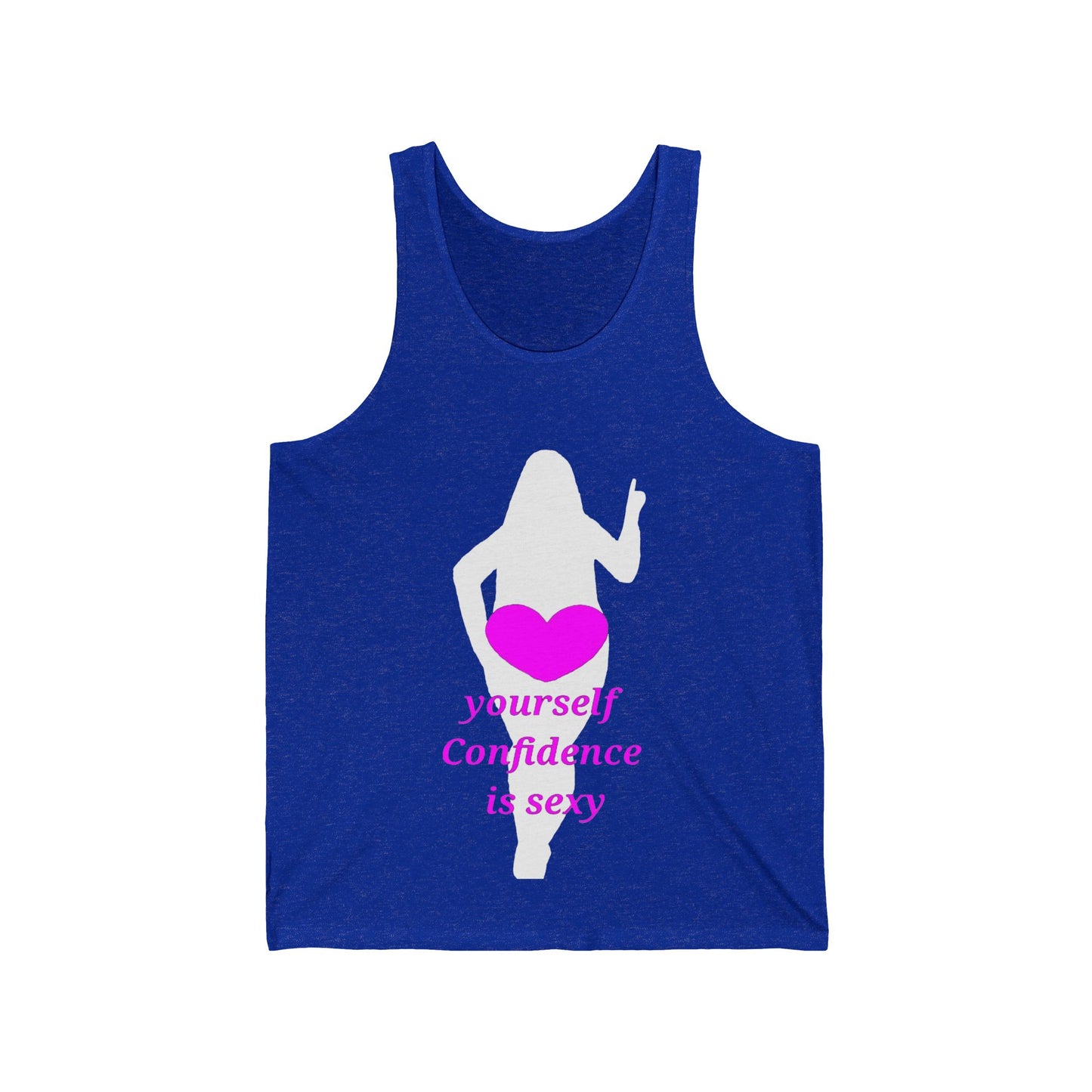 Love Yourself Unisex Jersey Tank (White Graphic)