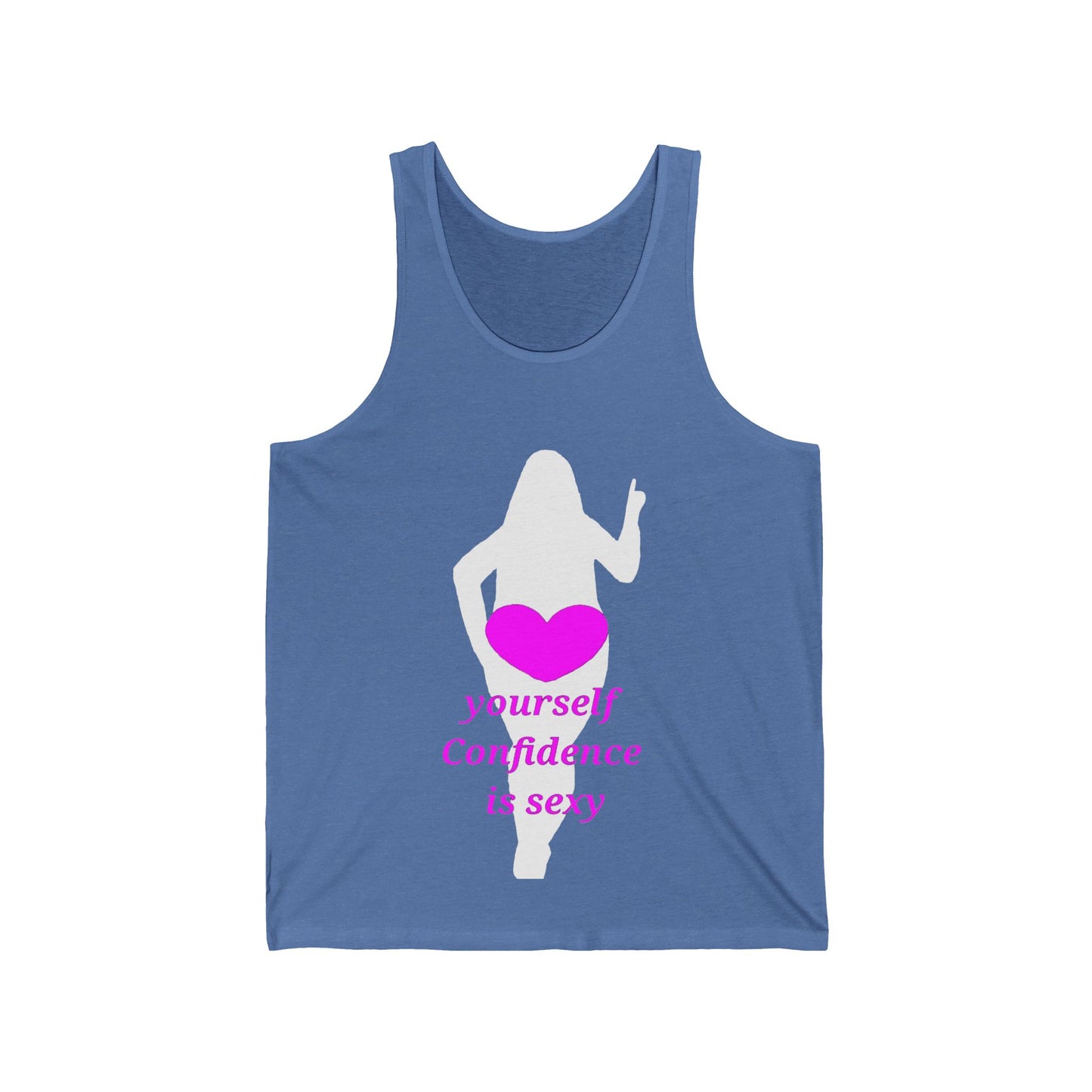 Love Yourself Unisex Jersey Tank (White Graphic)