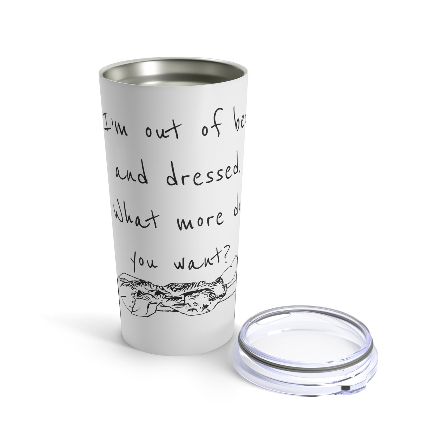 Out of Bed Tumbler 20oz