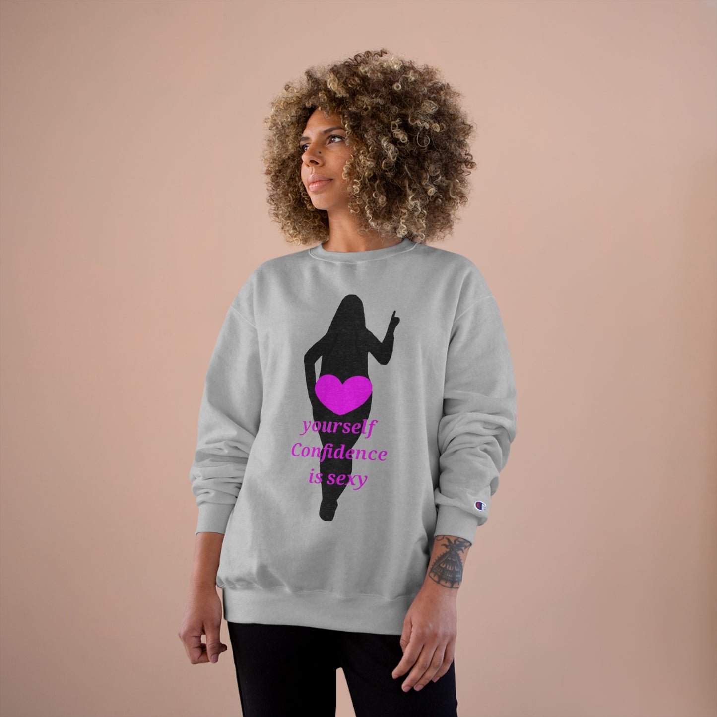 Love Yourself Champion Sweatshirt (Black Graphic)