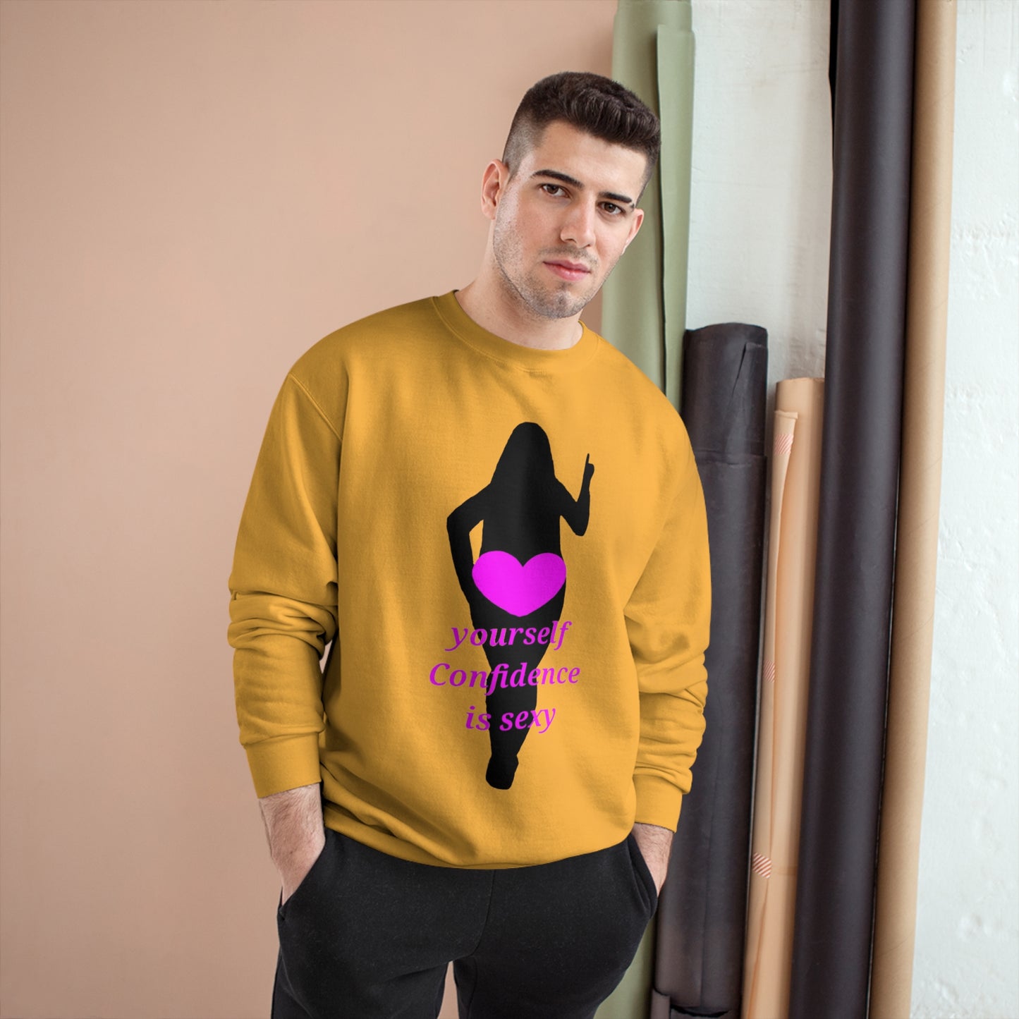 Love Yourself Champion Sweatshirt (Black Graphic)