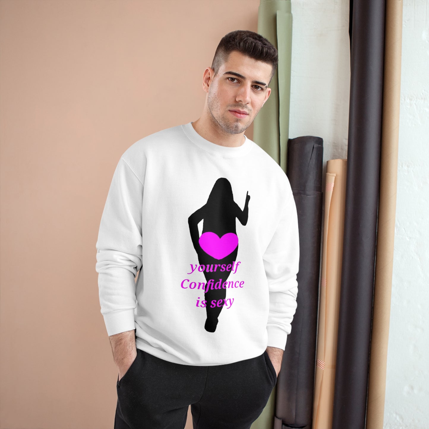 Love Yourself Champion Sweatshirt (Black Graphic)