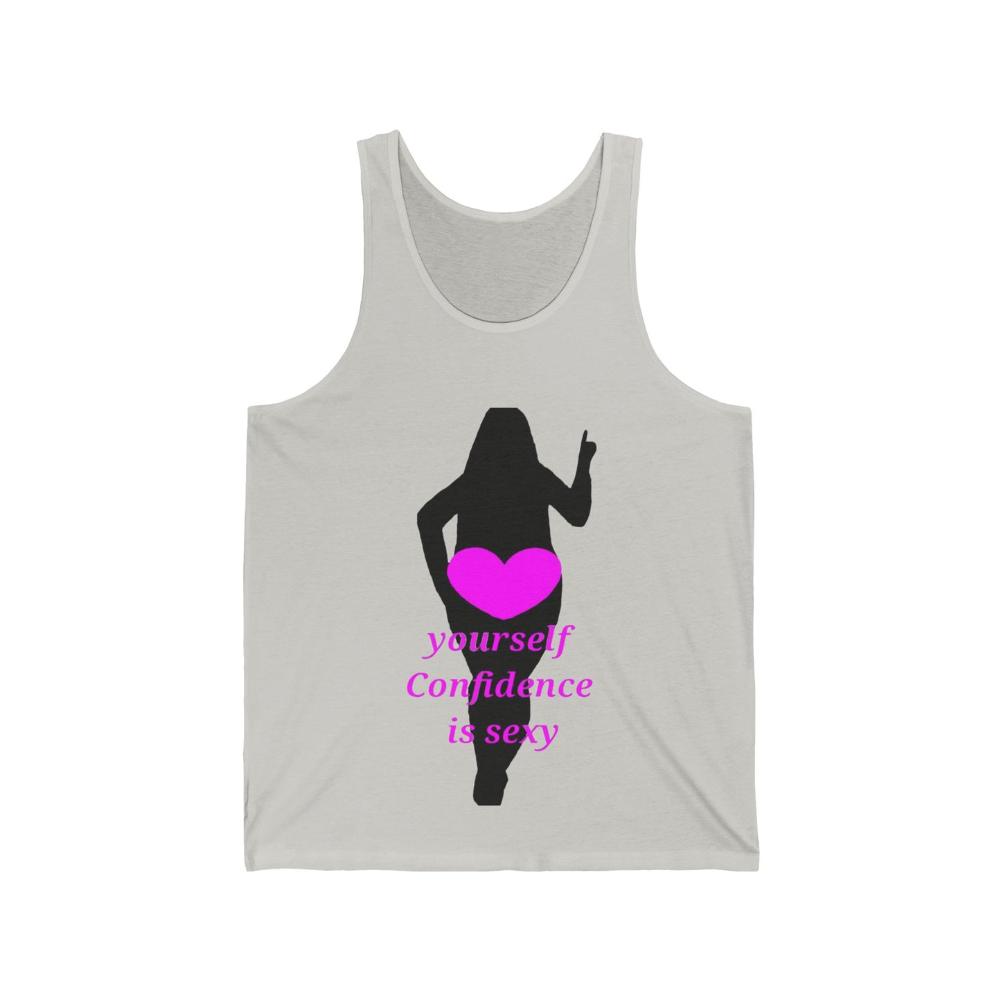 Love Yourself Unisex Jersey Tank (Black Graphic)