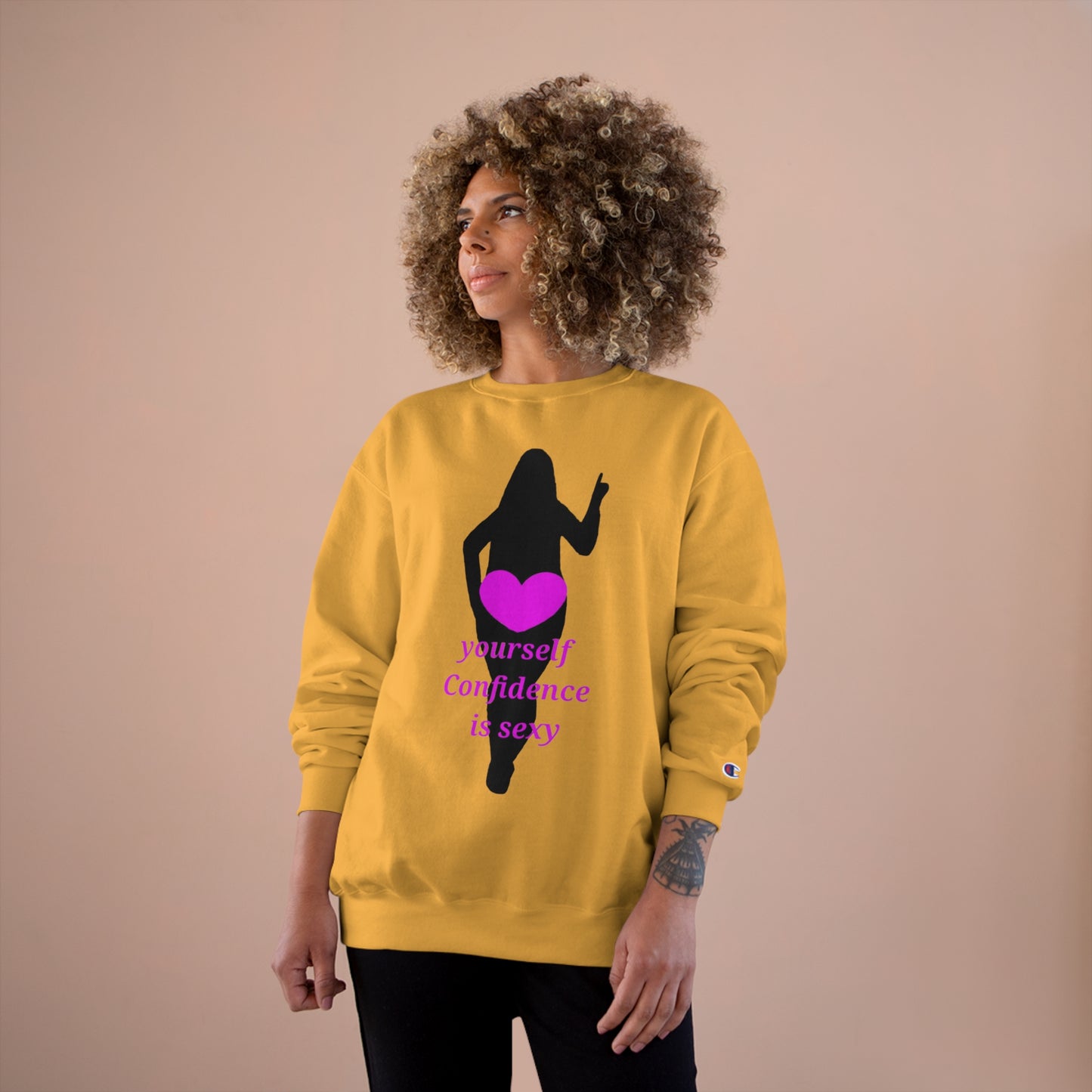Love Yourself Champion Sweatshirt (Black Graphic)