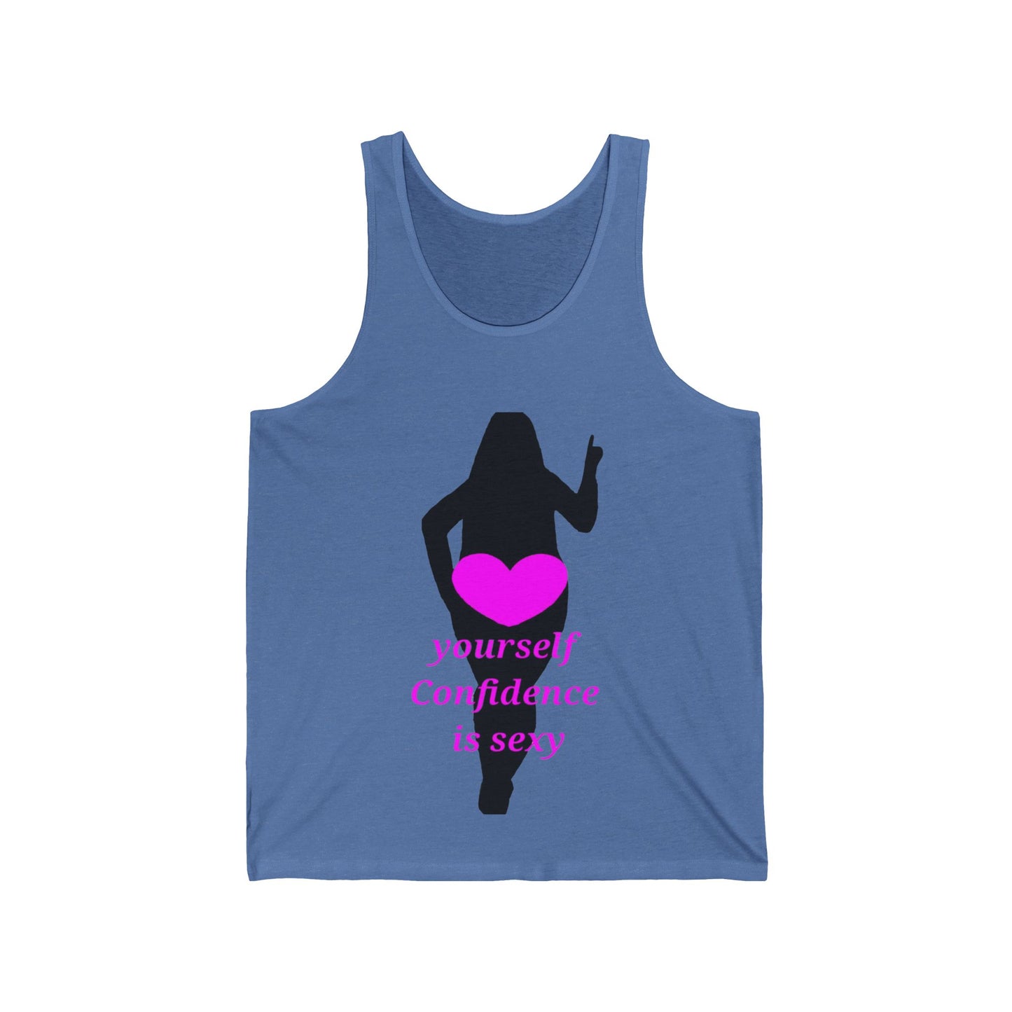 Love Yourself Unisex Jersey Tank (Black Graphic)