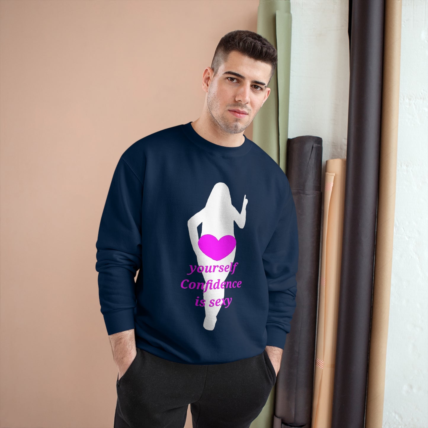 Love Yourself Champion Sweatshirt (White Graphic)