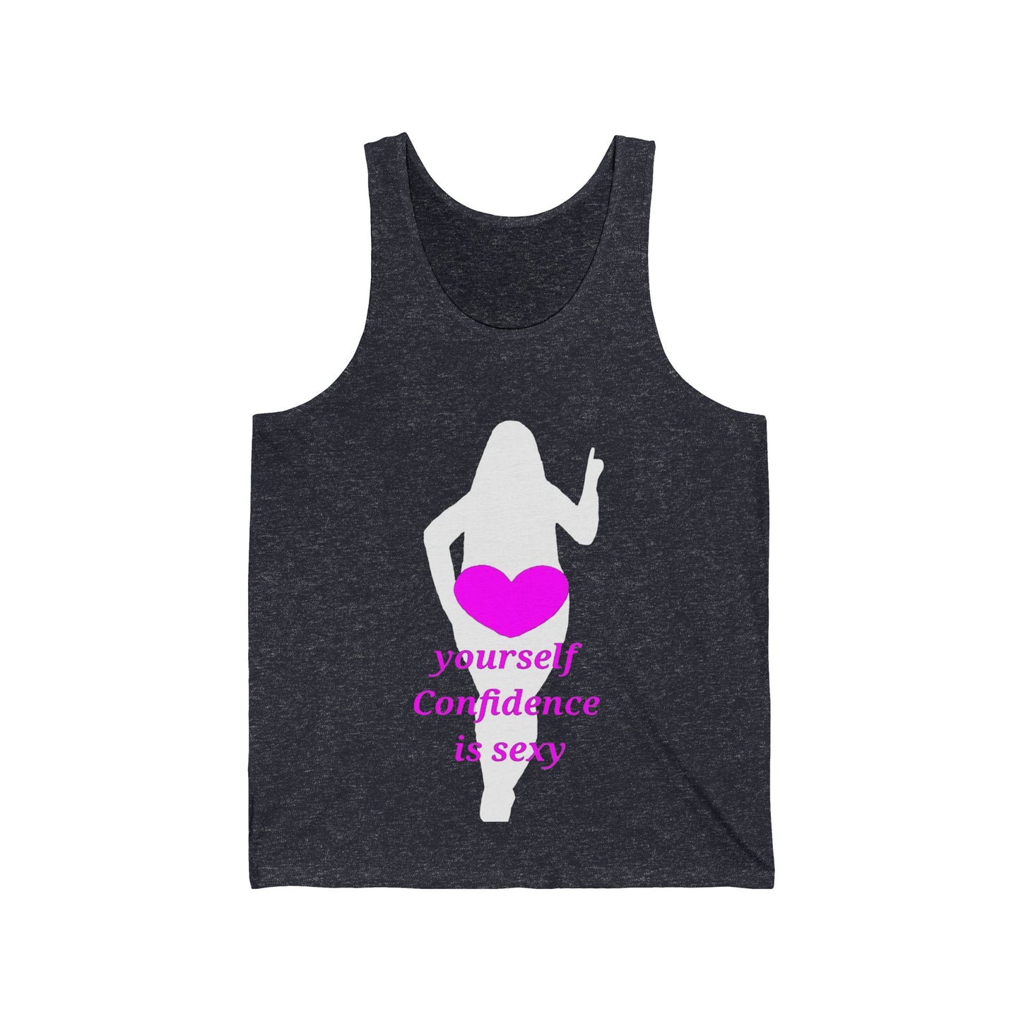 Love Yourself Unisex Jersey Tank (White Graphic)
