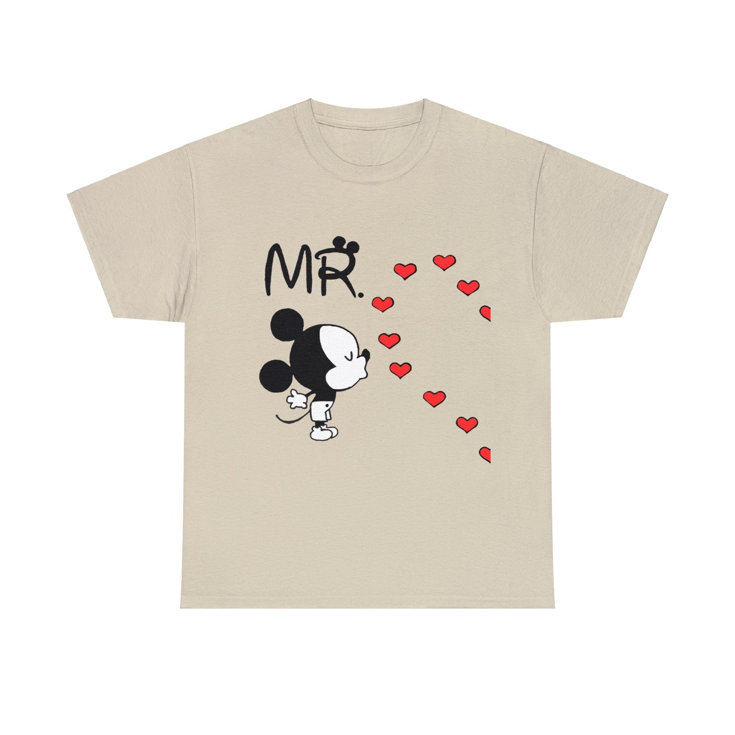 His/Hers - Mr. Mickey Mouse Unisex Heavy Cotton Tee (Black Graphic)