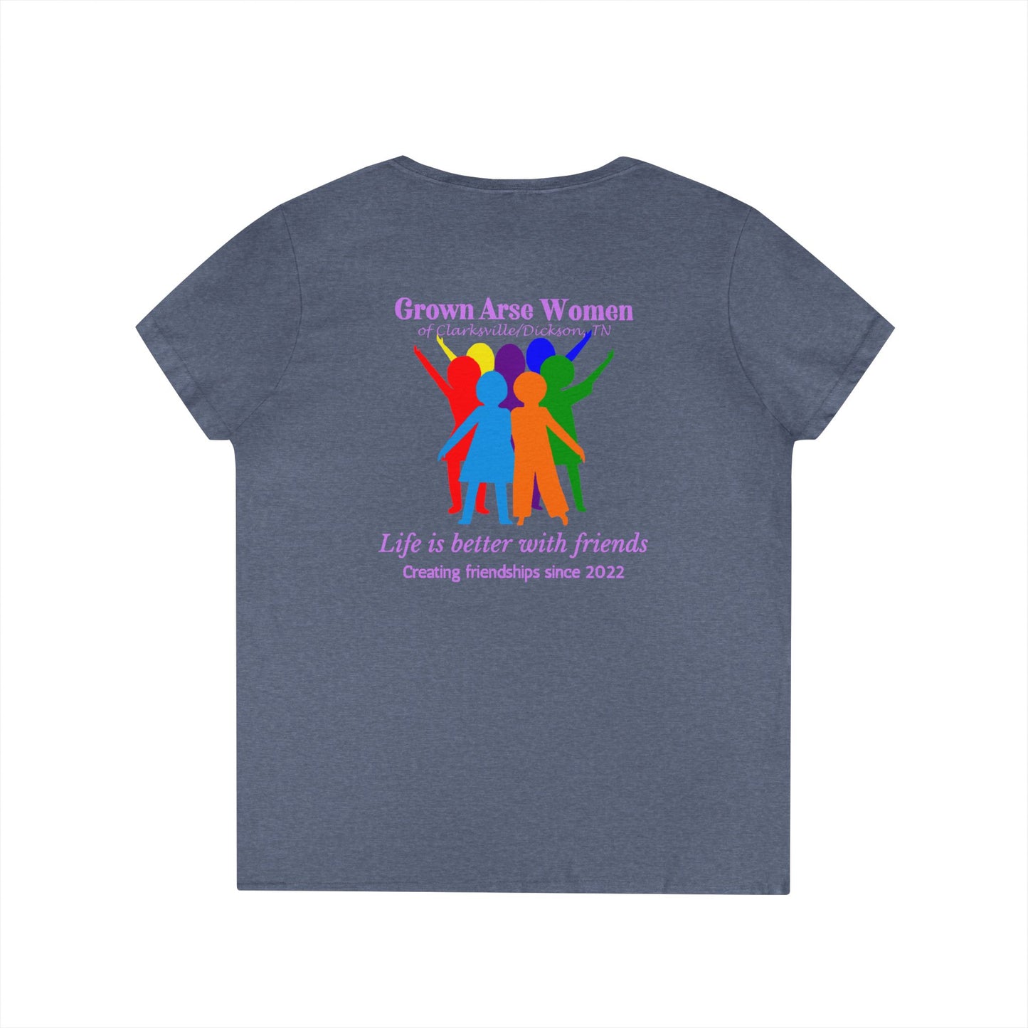 E. Grown Arse Women Group V-neck Tee