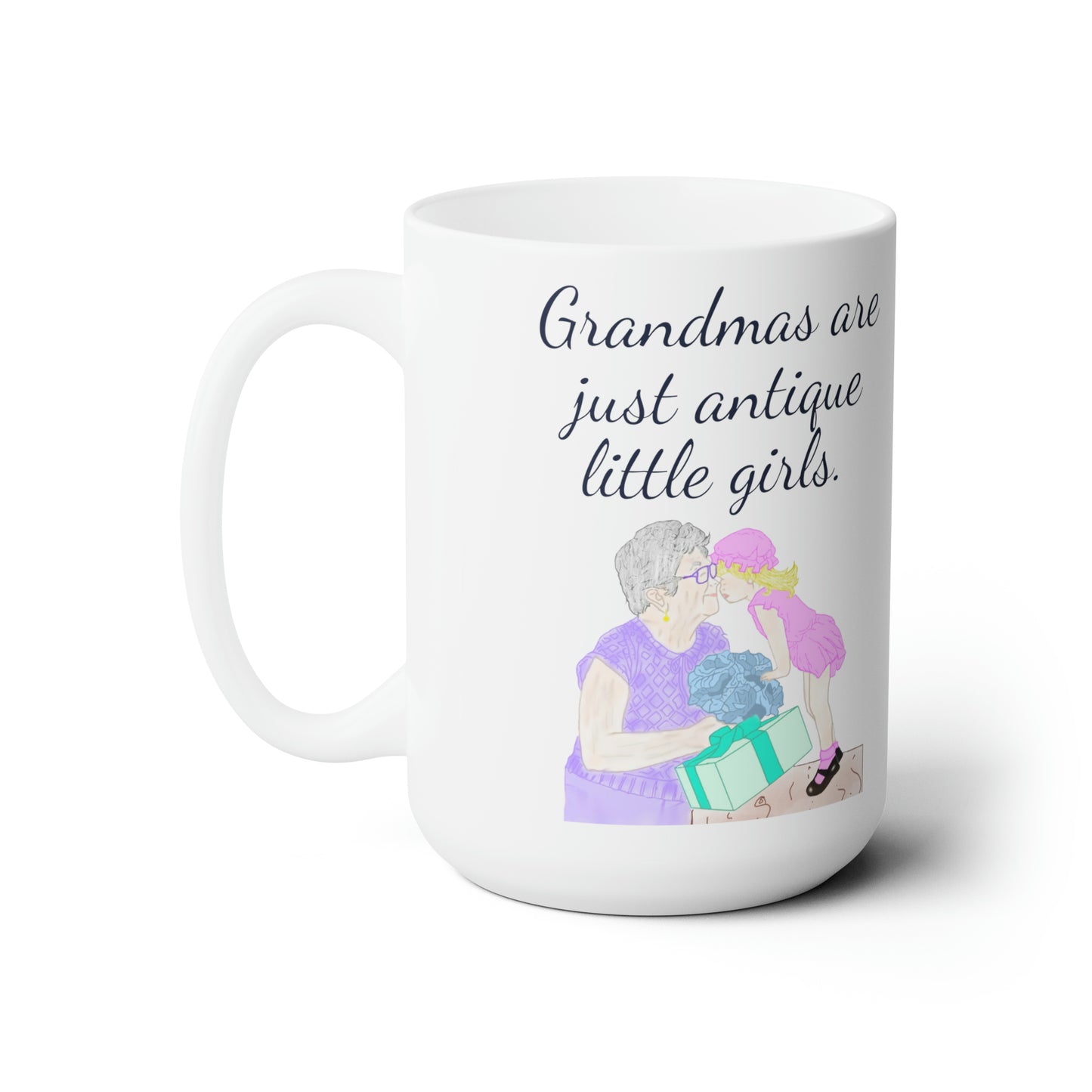 Grandmas White Mug 15oz