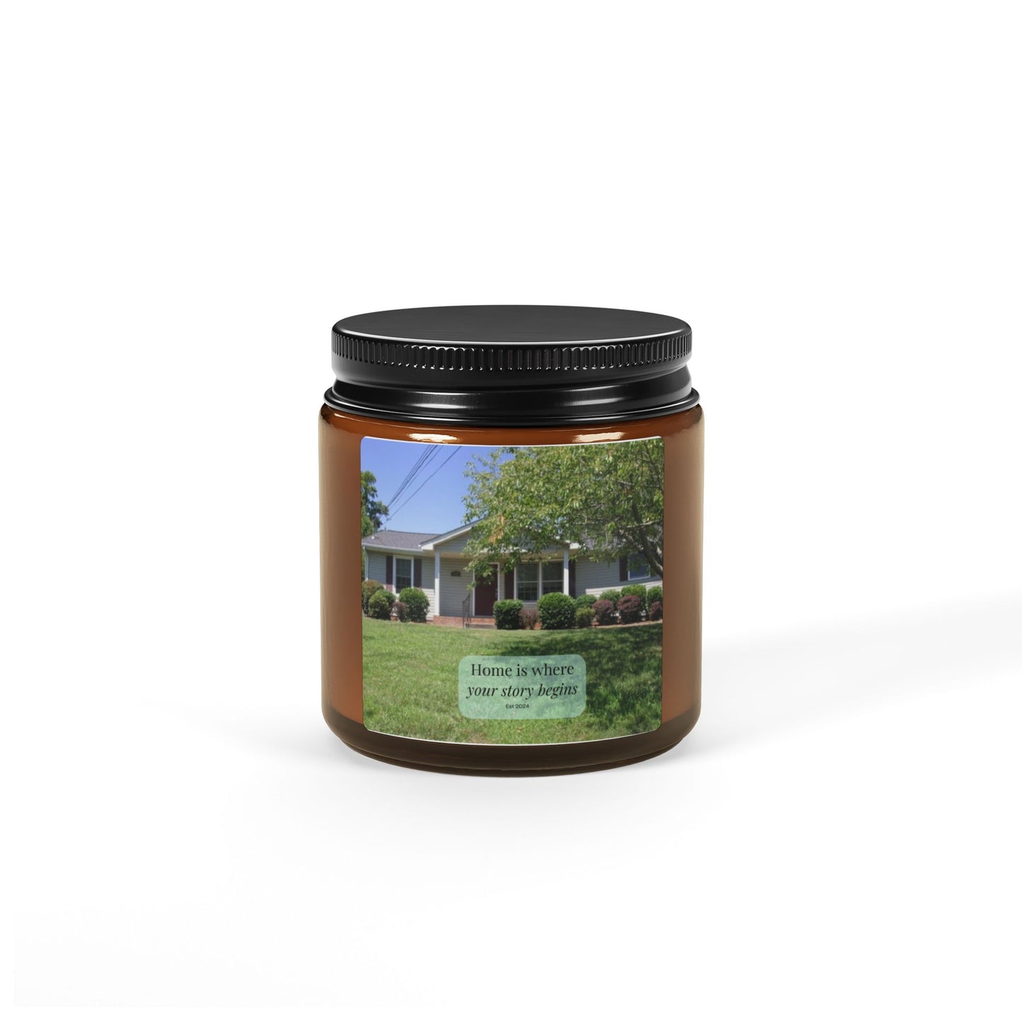 Scented Soy Candle (Multi-Size, Amber Jar)