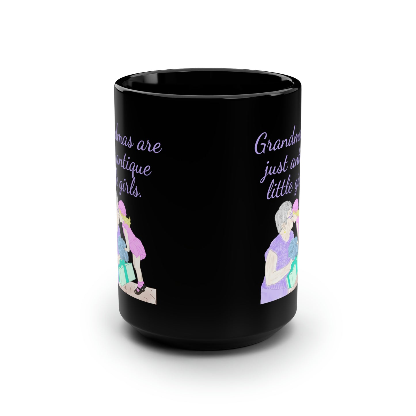 Grandmas Black Mug, 15oz