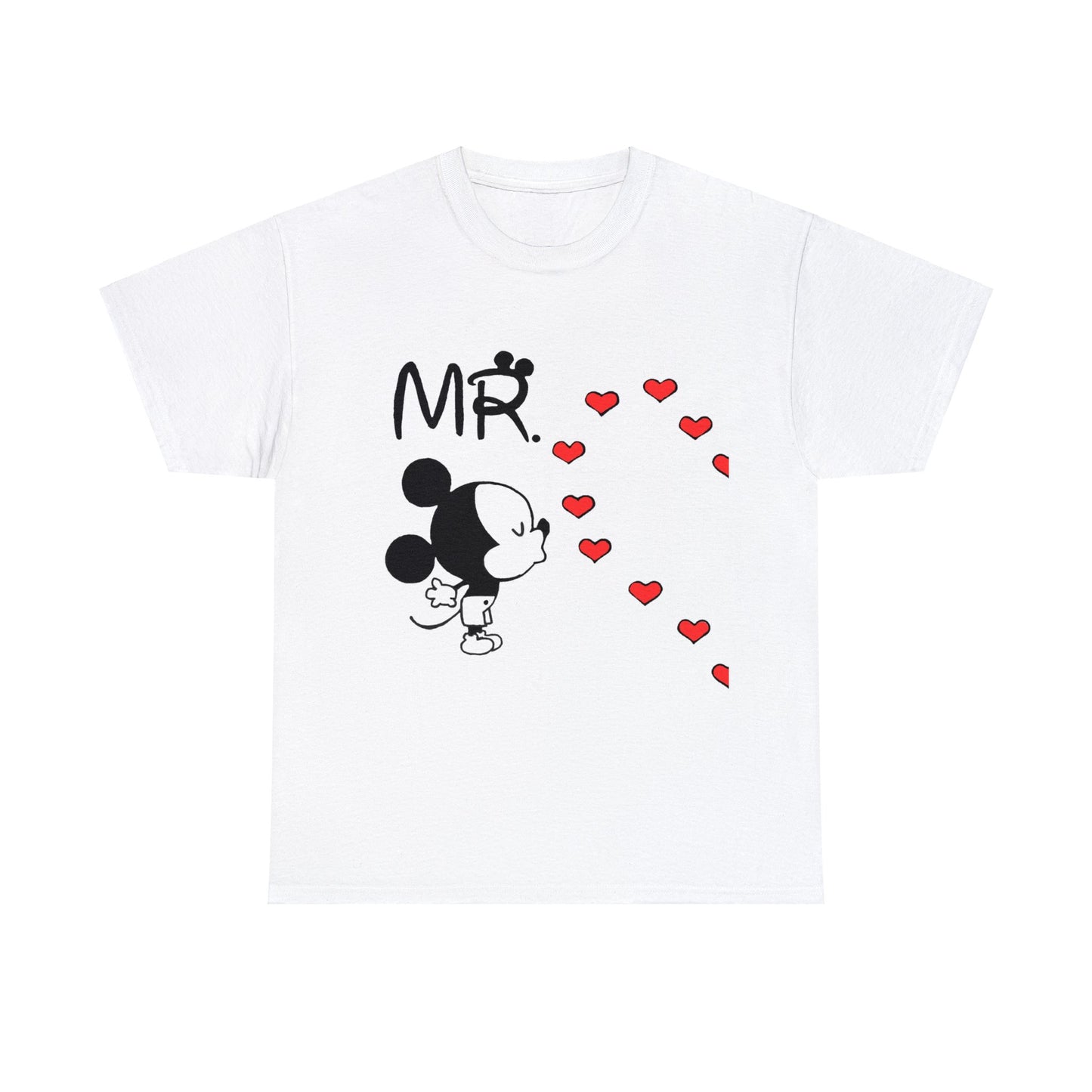 His/Hers - Mr. Mickey Mouse Unisex Heavy Cotton Tee (Black Graphic)