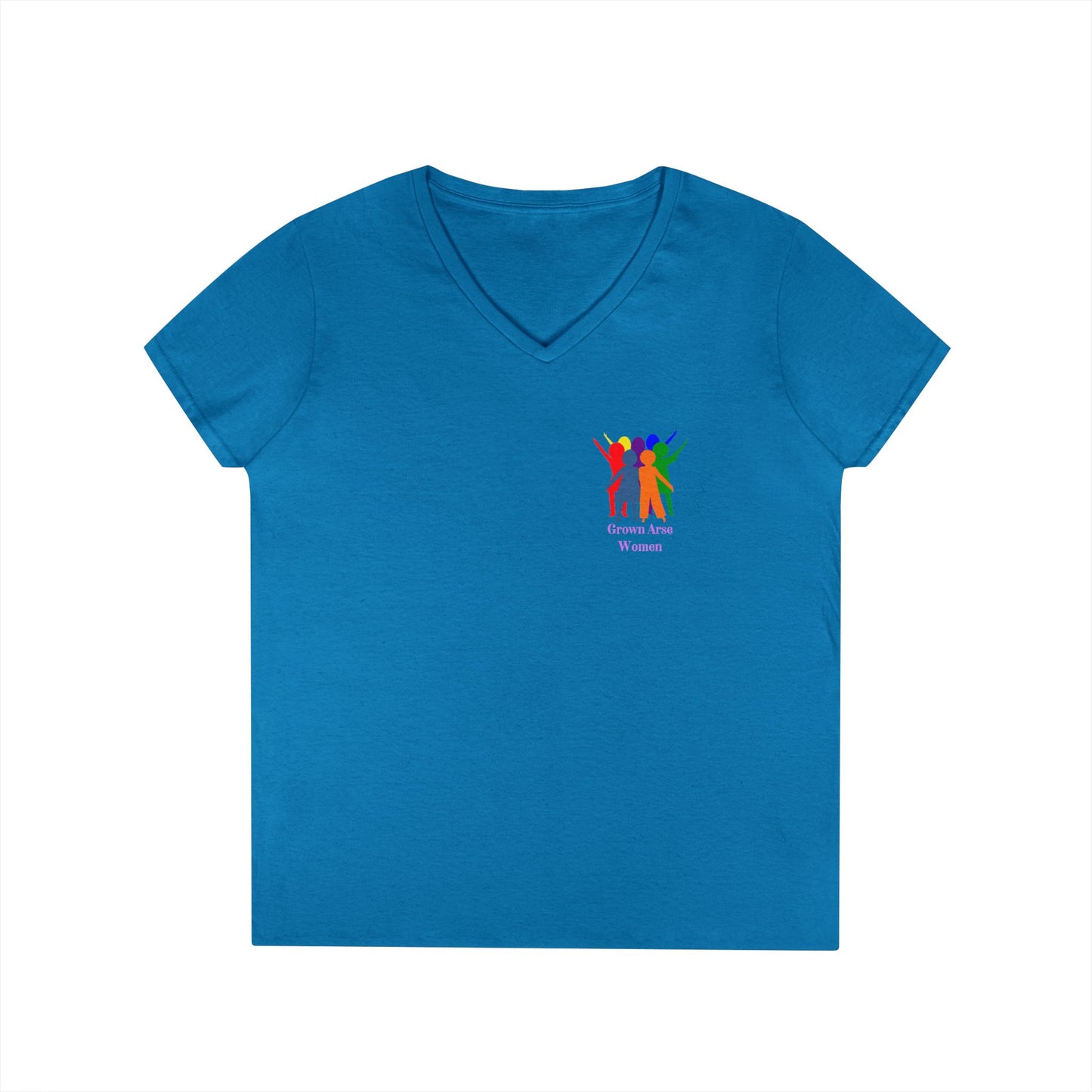 E. Grown Arse Women Group V-neck Tee