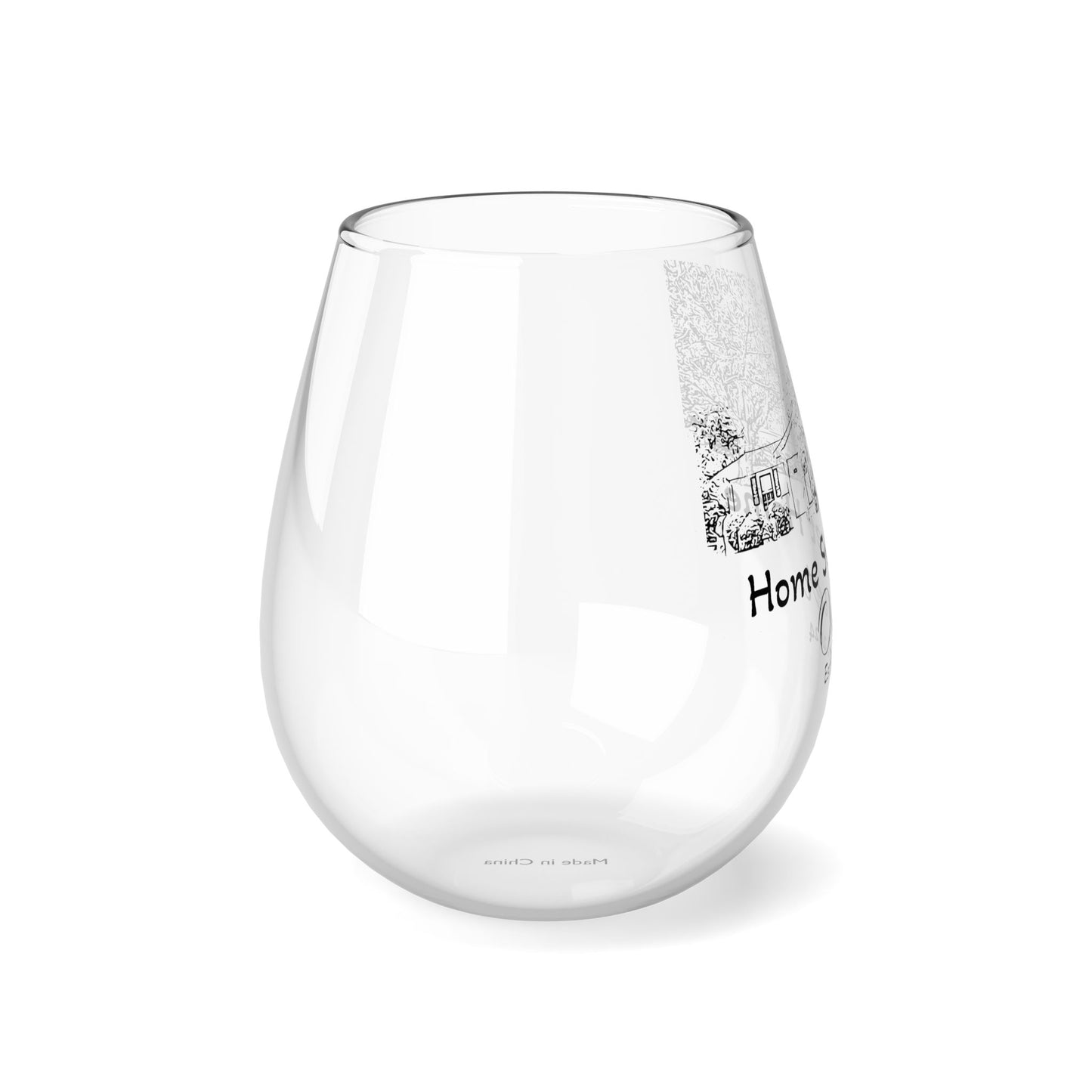 Sketch of Home HSH Owners Stemless Wine Glass, 11.75oz