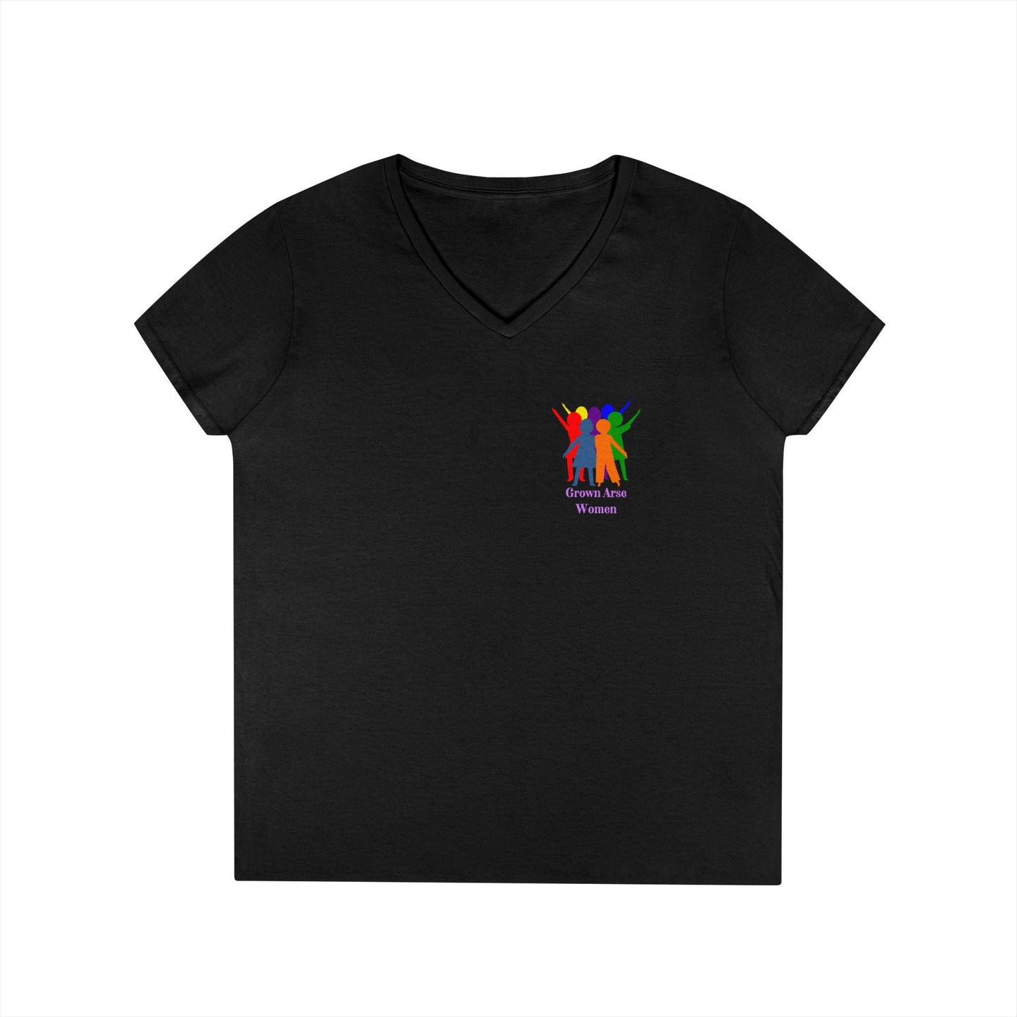 E. Grown Arse Women Group V-neck Tee