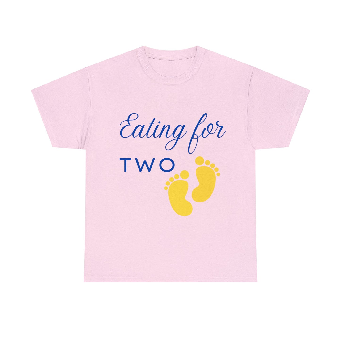 His/Hers - Eating for Two Unisex Heavy Cotton Tee (Black Graphic)