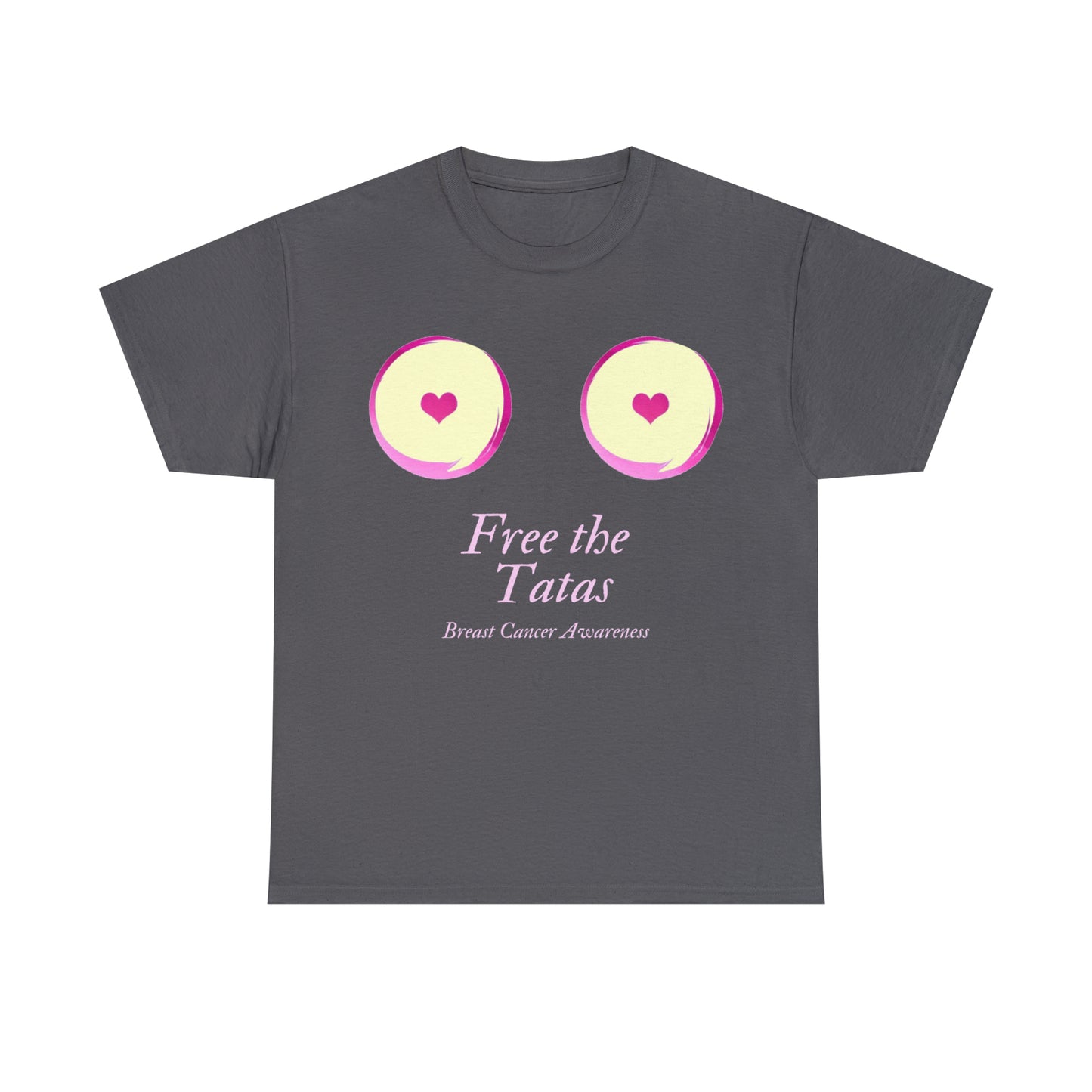 Free the Tatas Heavy Cotton Tee (White Graphic)