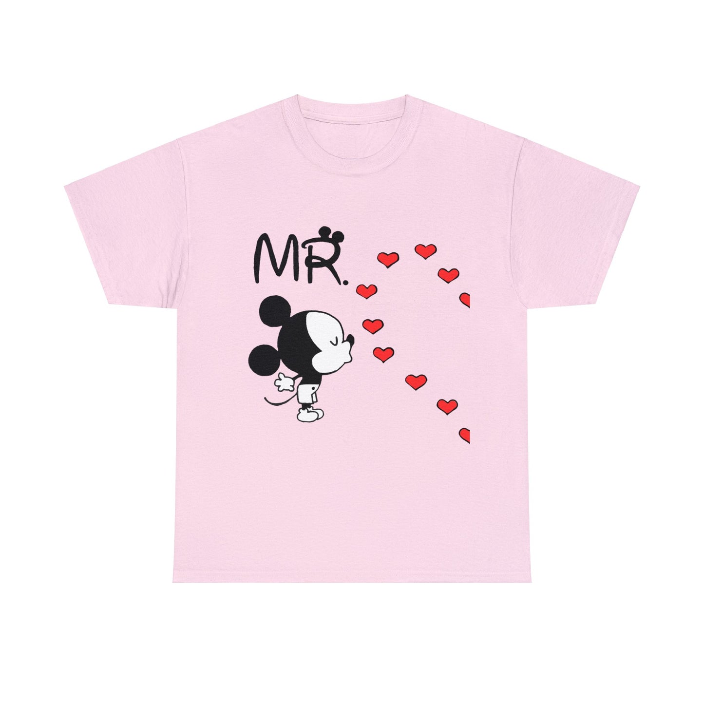 His/Hers - Mr. Mickey Mouse Unisex Heavy Cotton Tee (Black Graphic)