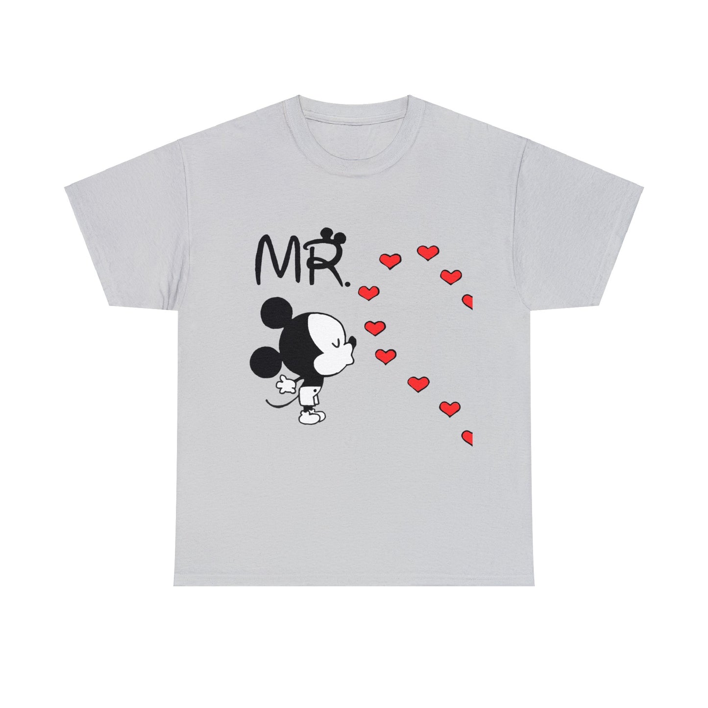 His/Hers - Mr. Mickey Mouse Unisex Heavy Cotton Tee (Black Graphic)