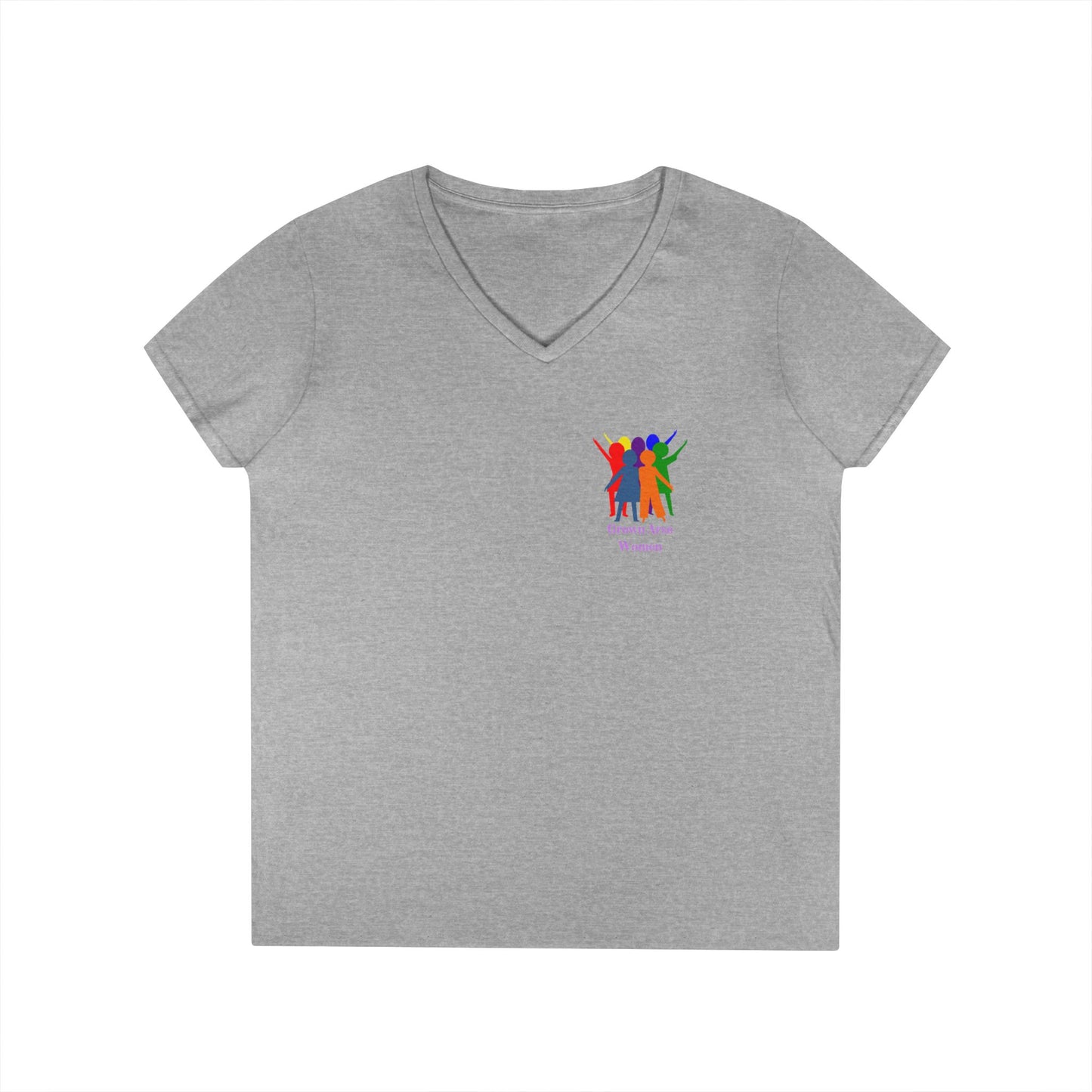 E. Grown Arse Women Group V-neck Tee