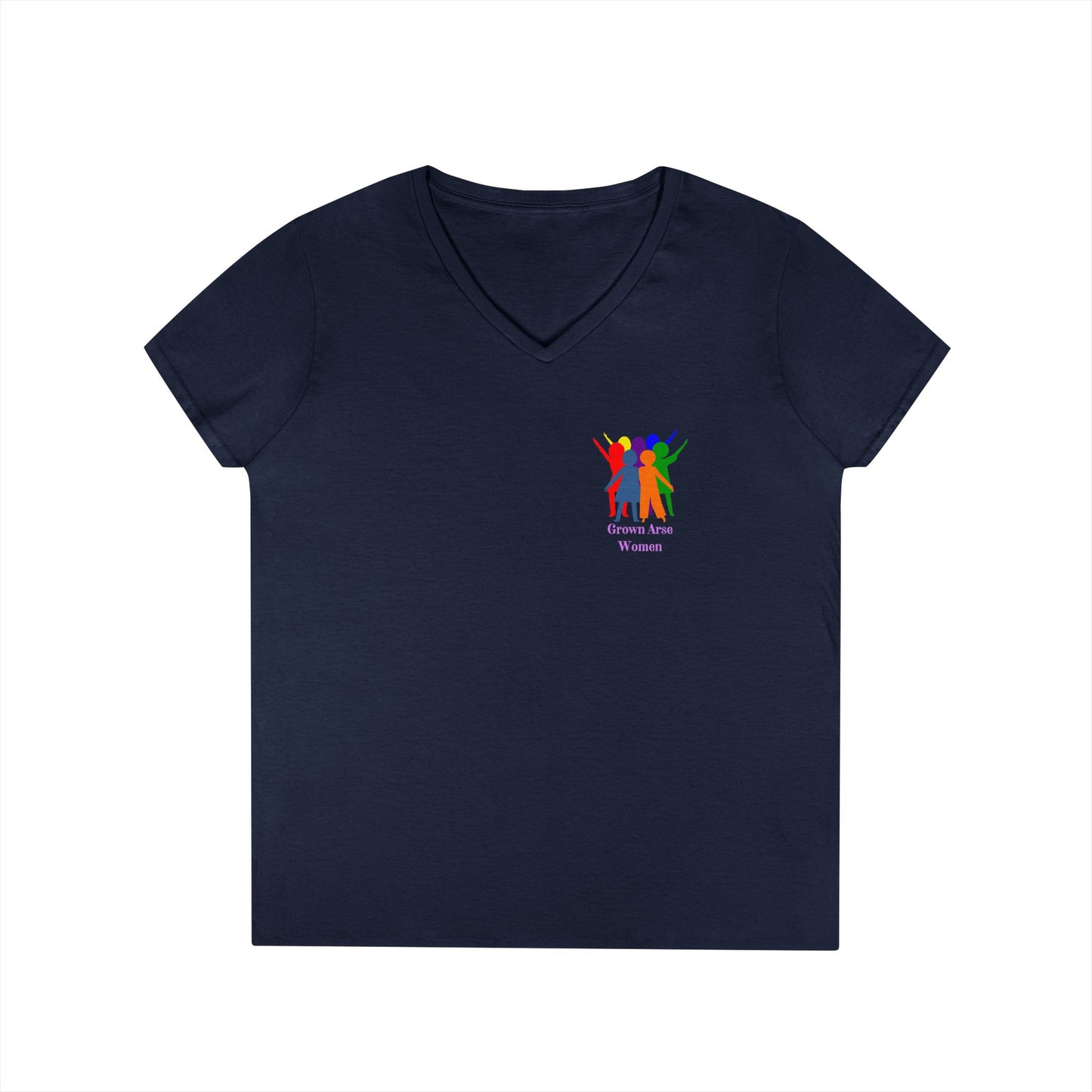 E. Grown Arse Women Group V-neck Tee