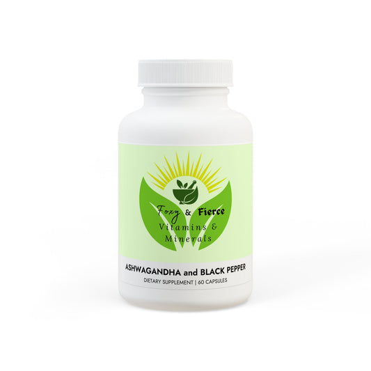Supplements Ashwagandha and Black Pepper Supplement (60 capsules)